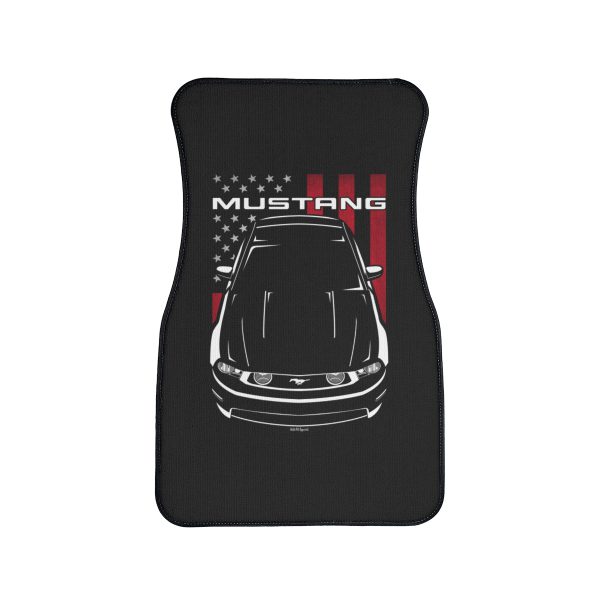 Ford Mustang GT 2010-2012 Car Mat - US Flag Floor Mats Front Carpet Floor Mats by Auto Art Apparel