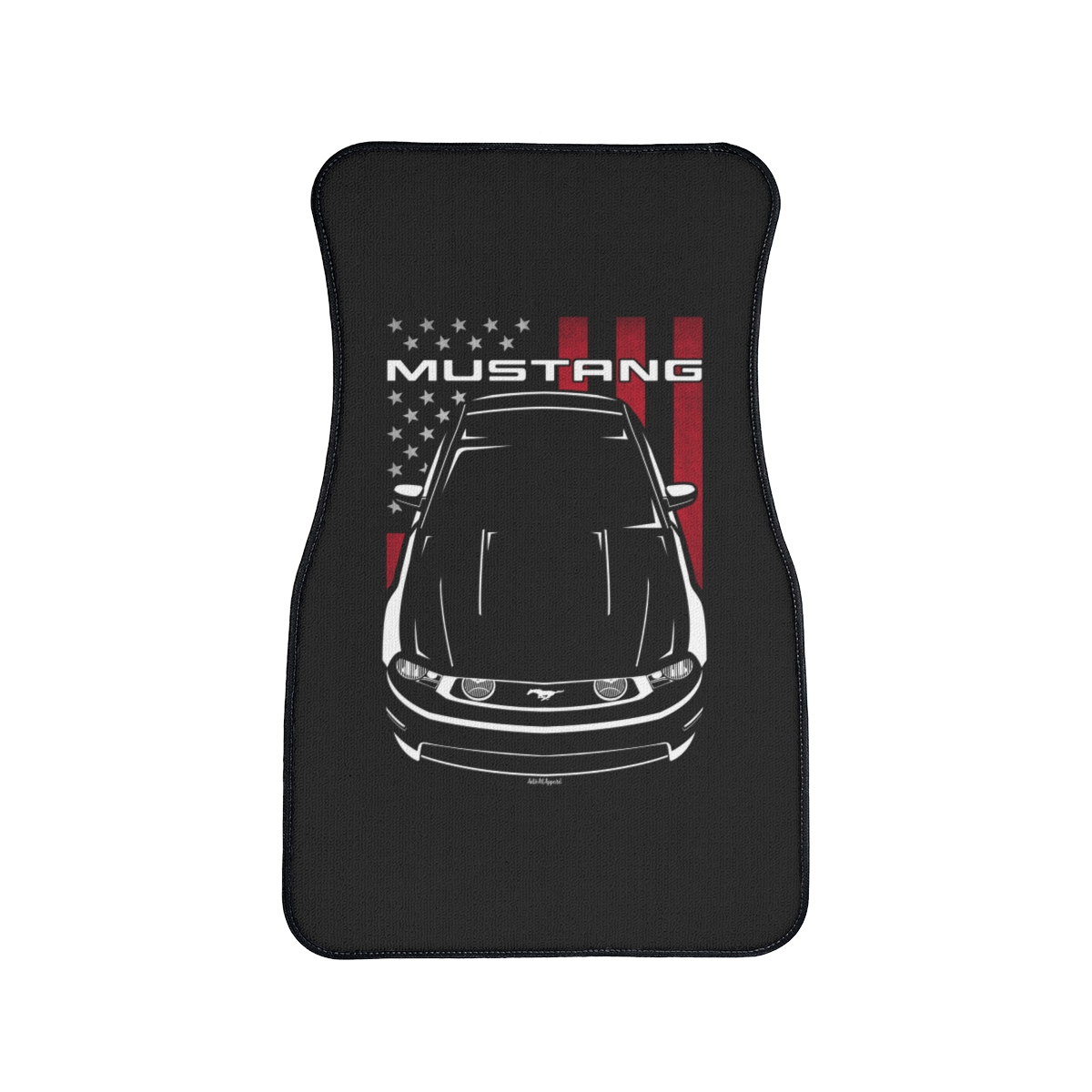 Ford Mustang GT 2010-2012 Car Mat - US Flag Floor Mats Front Carpet Floor Mats by Auto Art Apparel