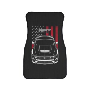 Ford Mustang GT 2024 Car Mat - US Flag Floor Mats Front Carpet Floor Mats by Auto Art Apparel
