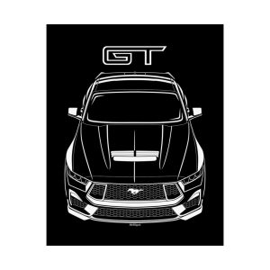 Ford Mustang GT 2024 Poster 16 x 20 inch by Auto Art Apparel