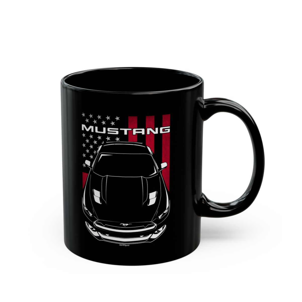 Ford Mustang GT S550 2015-2017 Mug - US Flag Coffee Mug 11 oz by Auto Art Apparel