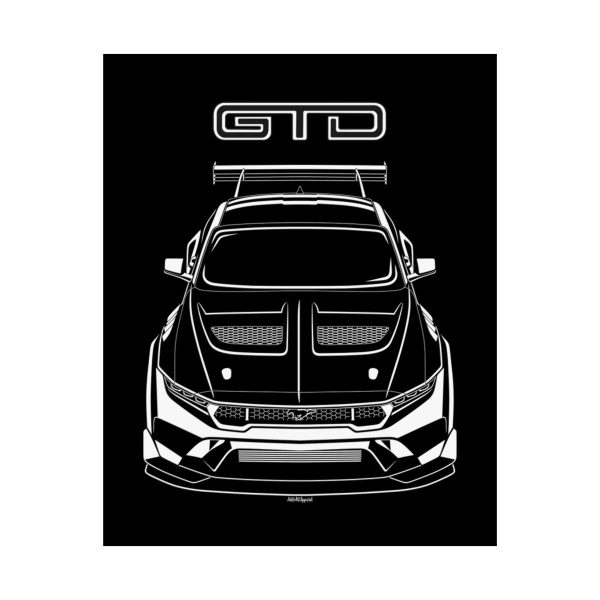 Ford Mustang GTD 2025 Poster 16 x 20 inch by Auto Art Apparel