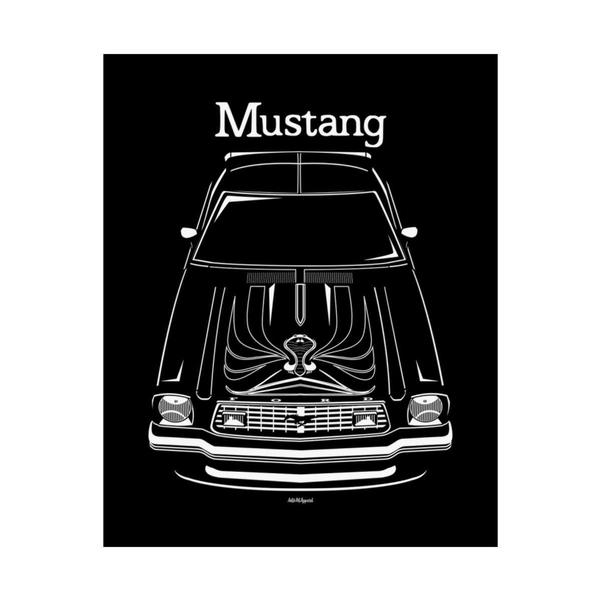 Ford Mustang King Cobra 1978 Poster 16 x 20 inch by Auto Art Apparel