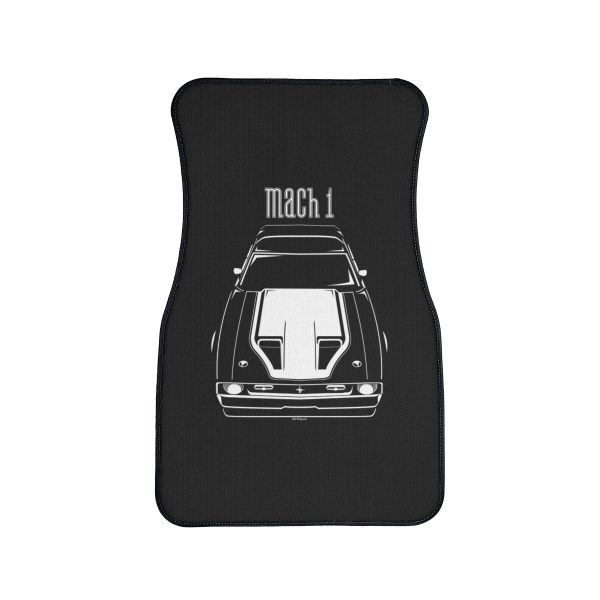 Ford Mustang Mach 1 1971-1972 White Stripe Car Mat Front Carpet Floor Mats by Auto Art Apparel
