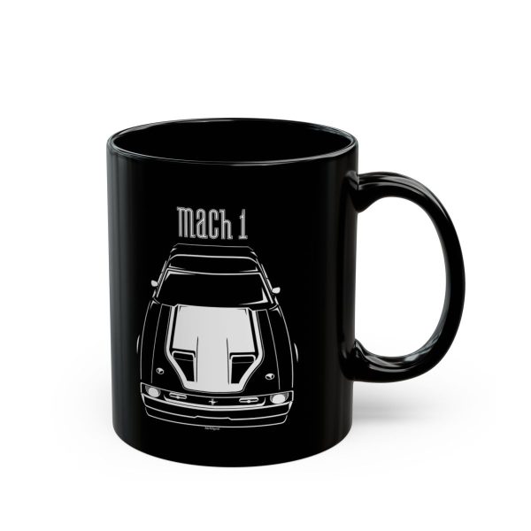 Ford Mustang Mach 1 1971-1972 White Stripe Mug 11 oz by Auto Art Apparel