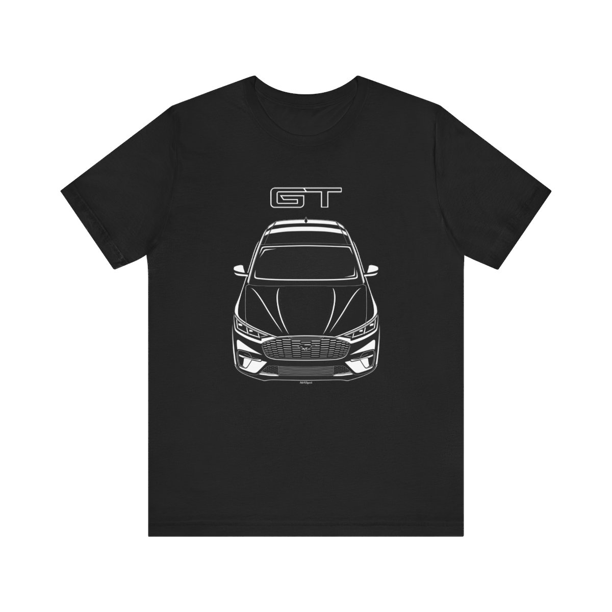 Ford Mustang Mach E GT 2021-2023 T-shirt Black by Auto Art Apparel