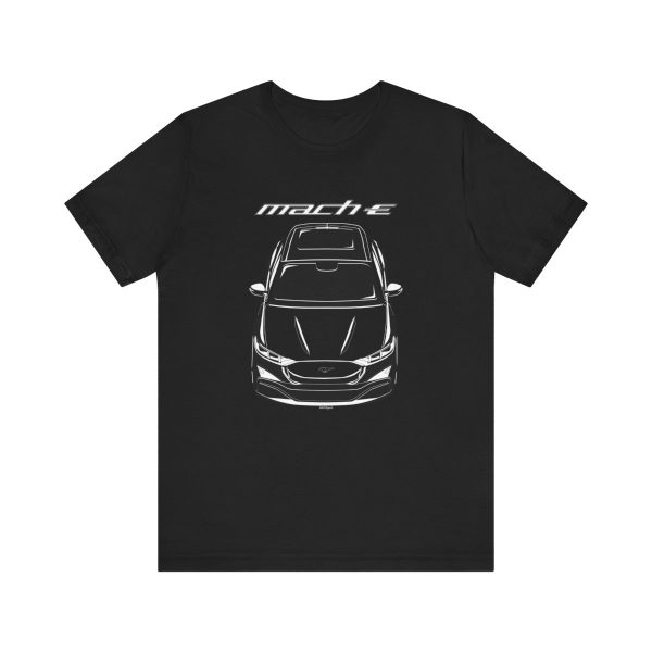 Ford Mustang Mach E SUV 2021-2024 T-shirt Black by Auto Art Apparel
