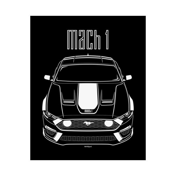 Ford Mustang Mach1 2021-2023 Poster 16 x 20 inch by Auto Art Apparel