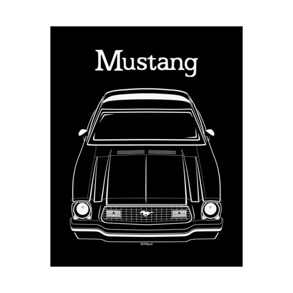 Ford Mustang MK2 1974-1978 Poster 16 x 20 inch by Auto Art Apparel