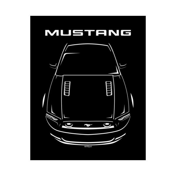 Ford Mustang S197 2013-2014 Poster 16 x 20 inch by Auto Art Apparel