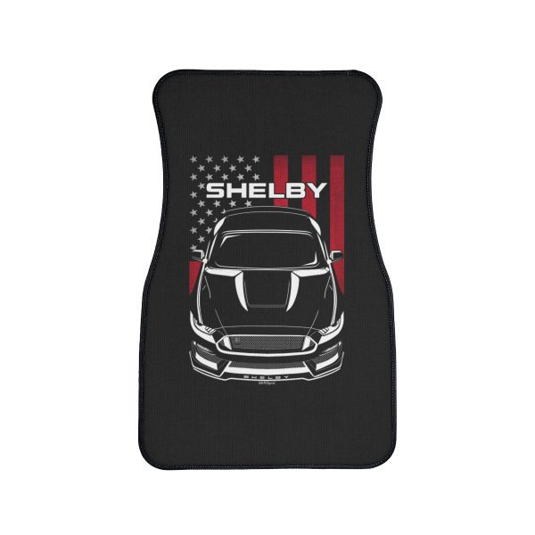Ford Mustang Shelby GT350 2015-2020 Car Mat - US Flag Floor Mats Front Carpet Floor Mats by Auto Art Apparel