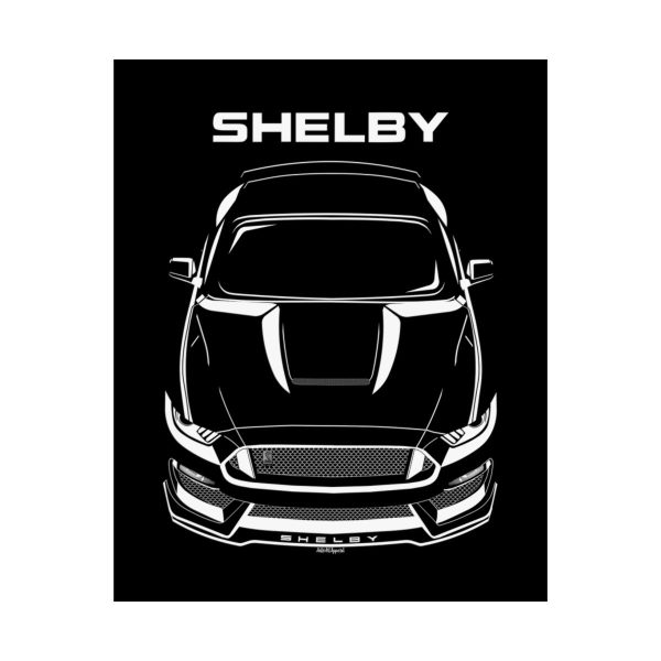 Ford Mustang Shelby GT350 2015-2020 Poster 16 x 20 inch by Auto Art Apparel