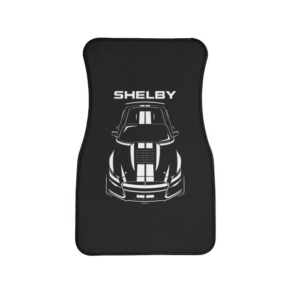 Ford Mustang Shelby GT500 2020-2022 White Stripes Car Mat Front Carpet Floor Mats by Auto Art Apparel