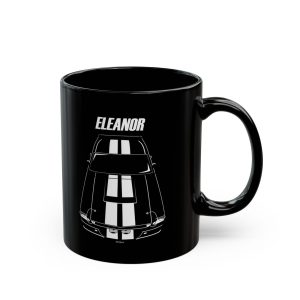Ford Mustang Shelby GT500 Eleanor 1967 White Stripes Mug 11 oz by Auto Art Apparel