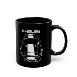 Ford Mustang Shelby GT500 Super Snake 2013-2014 White Stipe Mug 11 oz by Auto Art Apparel