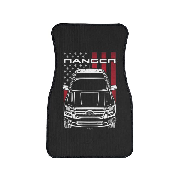 Ford Ranger 2023-2024 Car Mat - US Flag Floor Mats Front Carpet Floor Mats by Auto Art Apparel