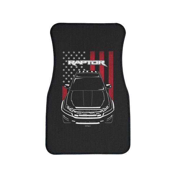 Ford Ranger Raptor 2019-2021 Car Mat - US Flag Floor Mats Front Carpet Floor Mats by Auto Art Apparel