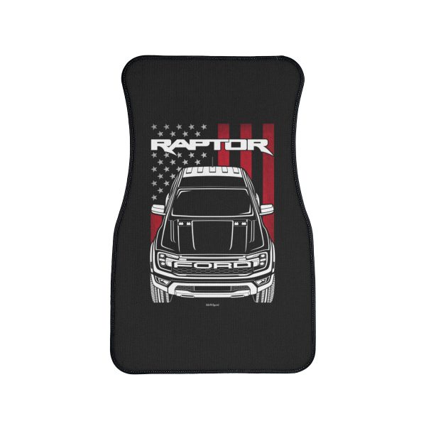 Ford Ranger Raptor 2023-2024 Car Mat - US Flag Floor Mats Front Carpet Floor Mats by Auto Art Apparel