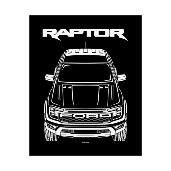 Ford Ranger Raptor 2023-2024 Poster 16 x 20 inch by Auto Art Apparel
