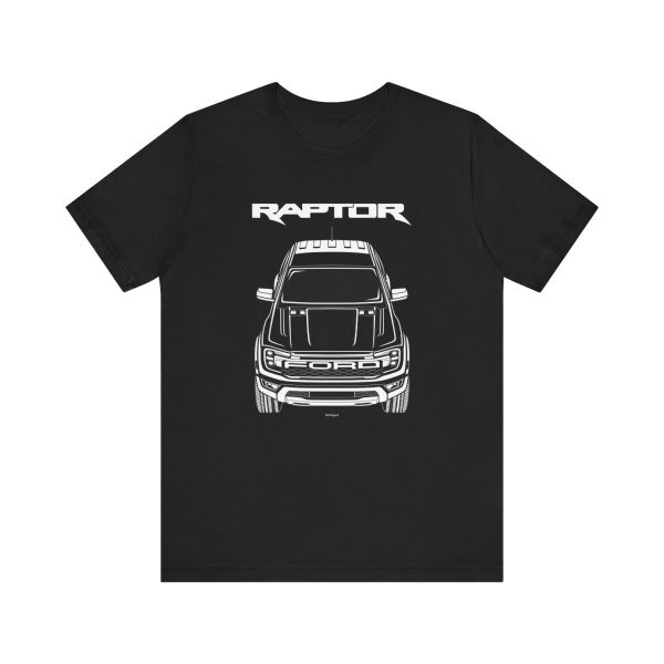 Ford Ranger Raptor 2023-2024 T-shirt Black by Auto Art Apparel