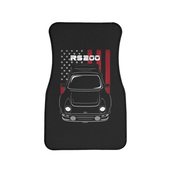 Ford RS200 Evolution 1984-1986 Car Mat - US Flag Floor Mats Front Carpet Floor Mats by Auto Art Apparel