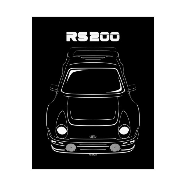 Ford RS200 Evolution 1984-1986 Poster 16 x 20 inch by Auto Art Apparel