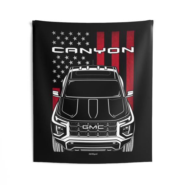 GMC Canyon AT4 2023-2024 Tapestry - US Flag Wall Art 50 x 60 inch by Auto Art Apparel