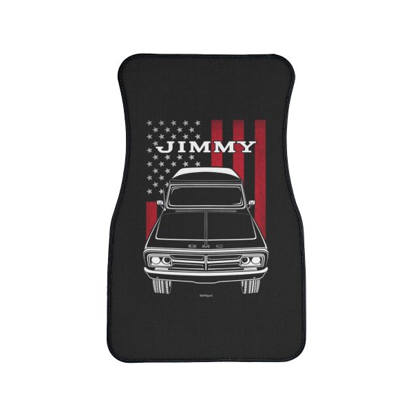 GMC Jimmy 1970 Car Mat - US Flag Floor Mats Front Carpet Floor Mats by Auto Art Apparel