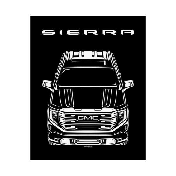 GMC Sierra AT4X 2022-2024 Poster 16 x 20 inch by Auto Art Apparel