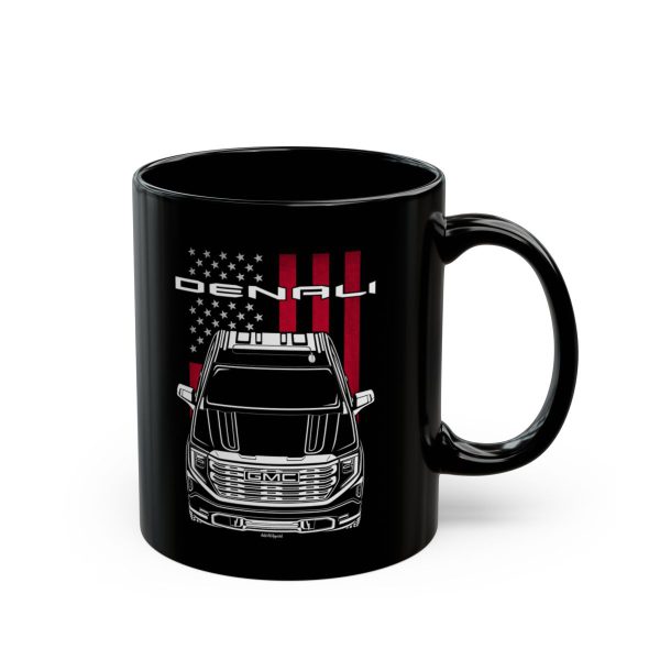 GMC Sierra Denali 2022-2024 Mug - US Flag Coffee Mug 11 oz by Auto Art Apparel
