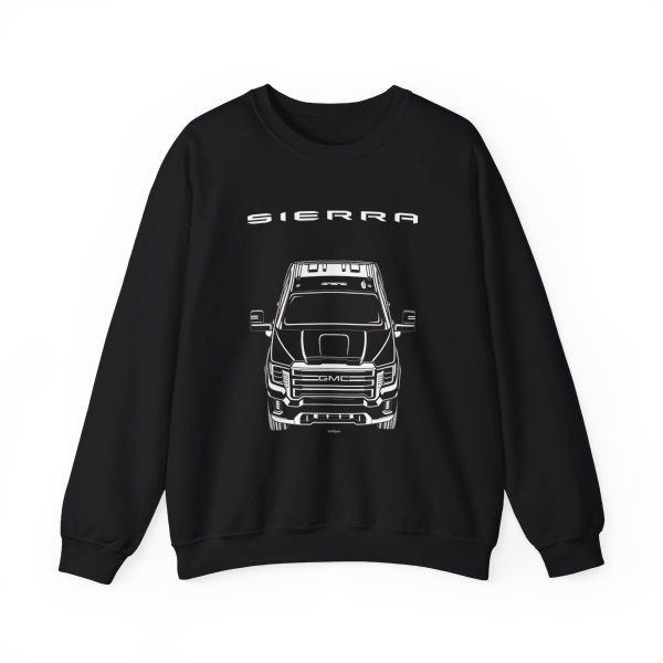 GMC Sierra HD 2020-2023 Crewneck Sweatshirt Black by Auto Art Apparel