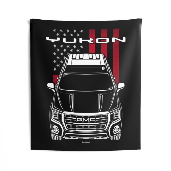 GMC Yukon AT4 2021-2023 Tapestry - US Flag Wall Art 50 x 60 inch by Auto Art Apparel