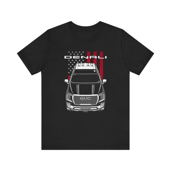 GMC Yukon Denali 2021-2023 T-shirt - US Flag Shirt by Auto Art Apparel