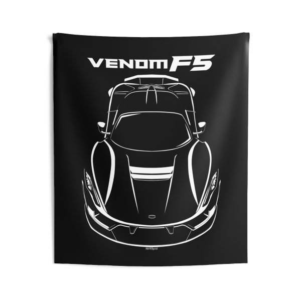 Hennessey Venom F5 Tapestry 50 x 60 inch by Auto Art Apparel