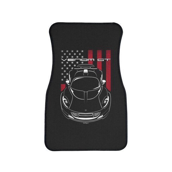 Hennessey Venom GT 2011-2017 Car Mat - US Flag Floor Mats Front Carpet Floor Mats by Auto Art Apparel