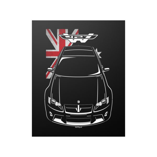 Holden HSV W427 Poster - Australia Flag Print 16 x 20 inch by Auto Art Apparel