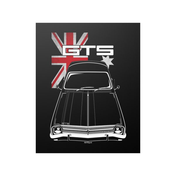 Holden Monaro GTS 327 Poster - Australia Flag Print 16 x 20 inch by Auto Art Apparel