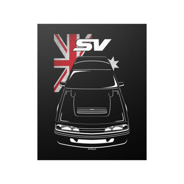 Holden VL Commodore Group A SV Poster - Australia Flag Print 16 x 20 inch by Auto Art Apparel