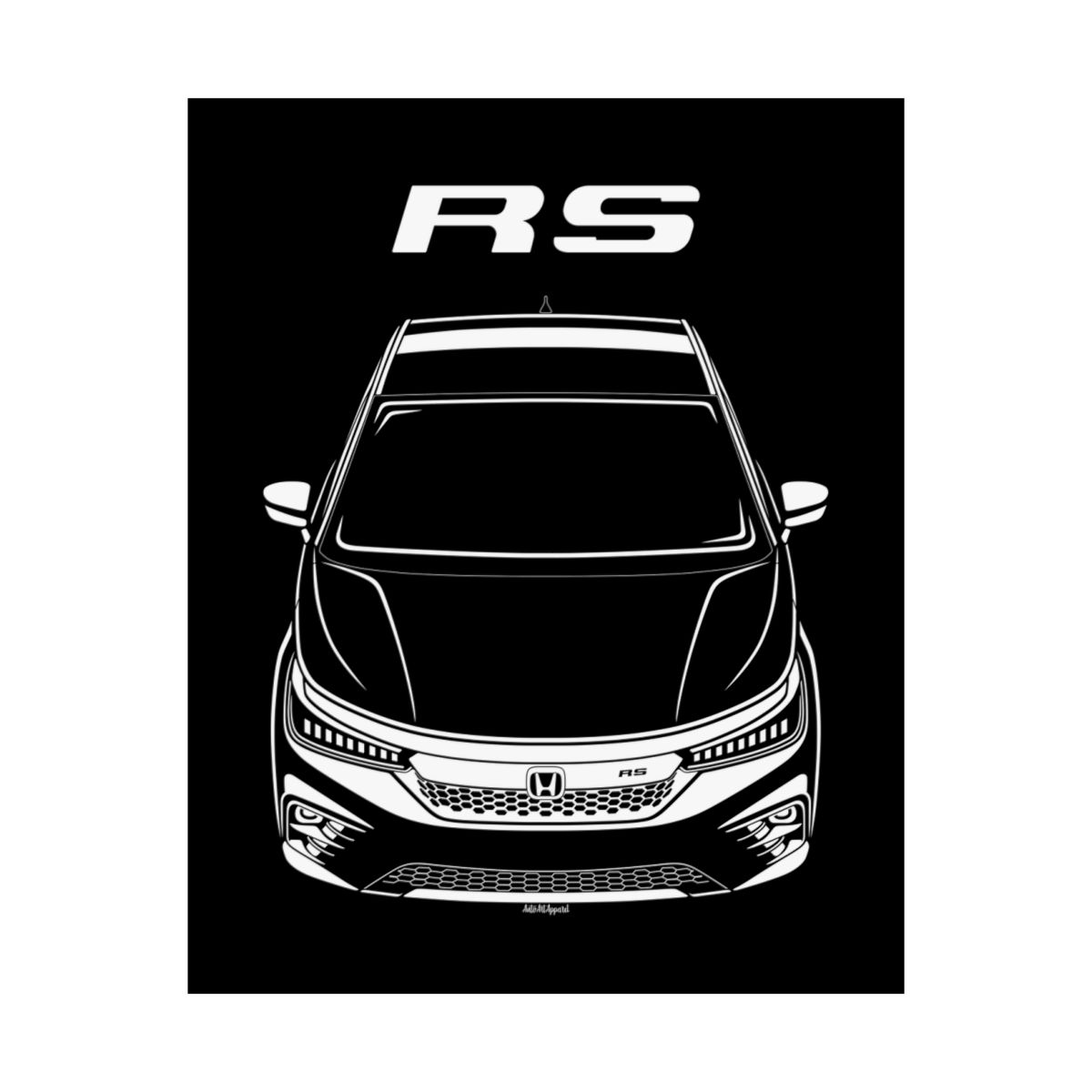 Honda City RS 2022-2023 Poster 16 x 20 inch by Auto Art Apparel