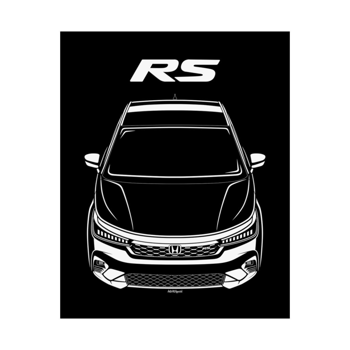 Honda City RS CVT 2024-2025 Poster 16 x 20 inch by Auto Art Apparel