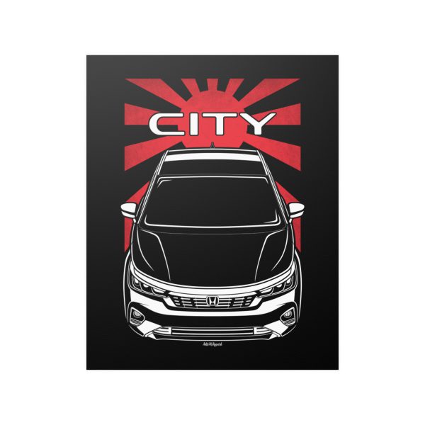 Honda City V CVT 2024-2025 Poster - JDM Print 16 x 20 inch by Auto Art Apparel