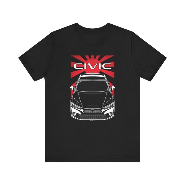 Honda Civic 2022-2024 T-shirt - JDM Shirt Black by Auto Art Apparel
