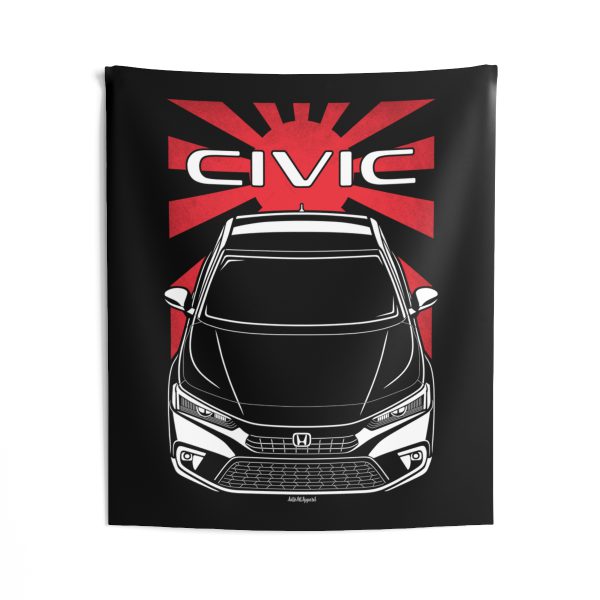 Honda Civic 2022-2024 Tapestry - JDM Wall Art 50 x 60 inch by Auto Art Apparel