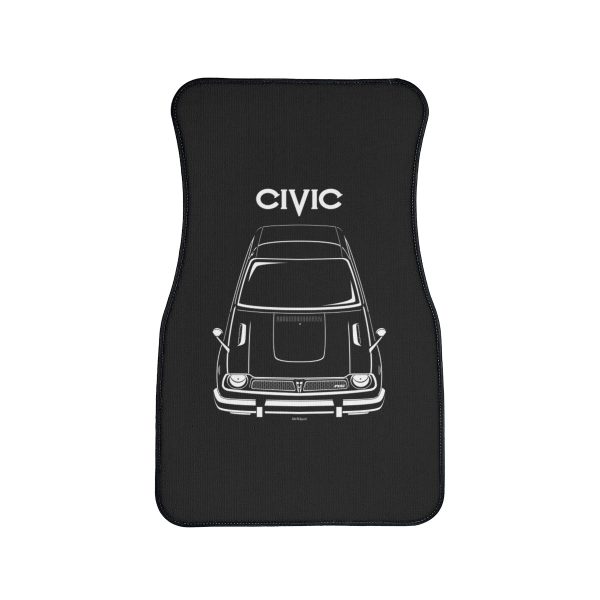 Honda Civic RS 1st gen 1974-1975 Car Mat Front Carpet Floor Mats by Auto Art Apparel