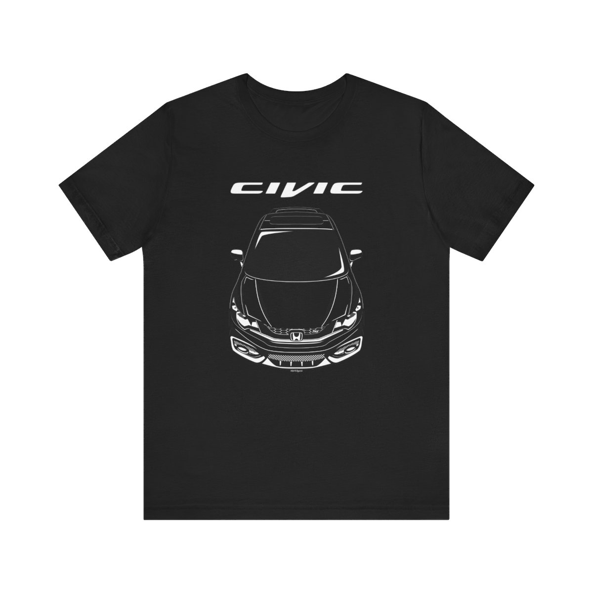 Honda Civic SI 9th gen 2011-2014 T-shirt Black by Auto Art Apparel