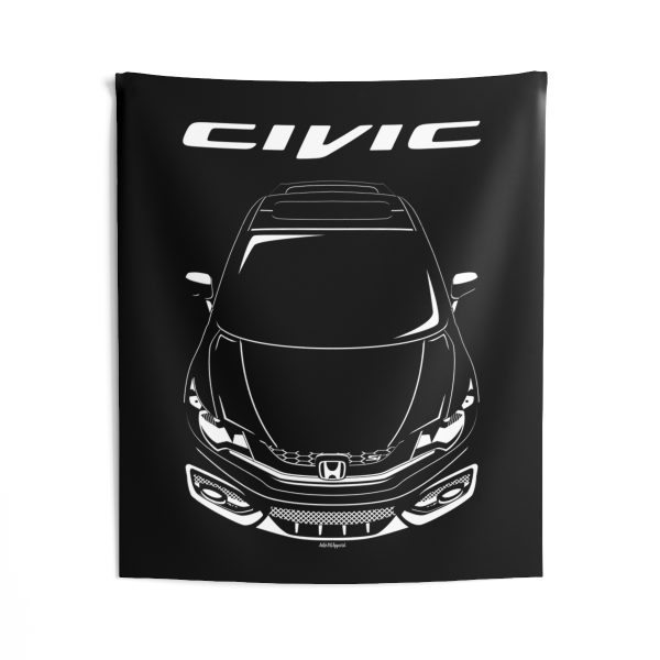 Honda Civic SI 9th gen 2011-2014 Tapestry 50 x 60 inch by Auto Art Apparel