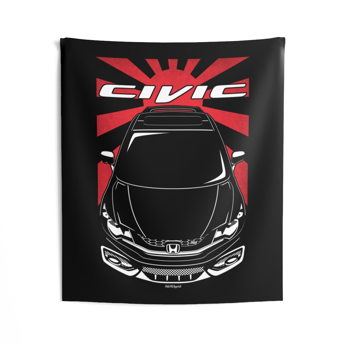 Honda Civic SI 9th gen 2011-2014 Tapestry - JDM Wall Art 50 x 60 inch by Auto Art Apparel