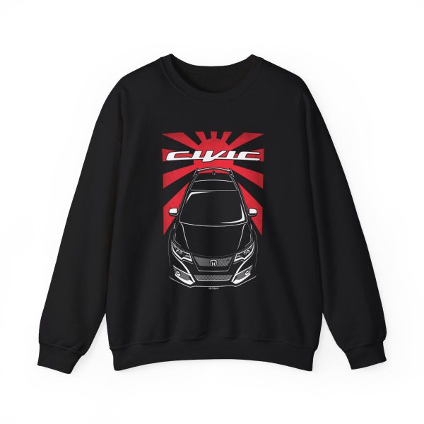 Honda Civic Type R 10th gen 2015-2017 Sweatshirt - JDM Crewneck Black by Auto Art Apparel