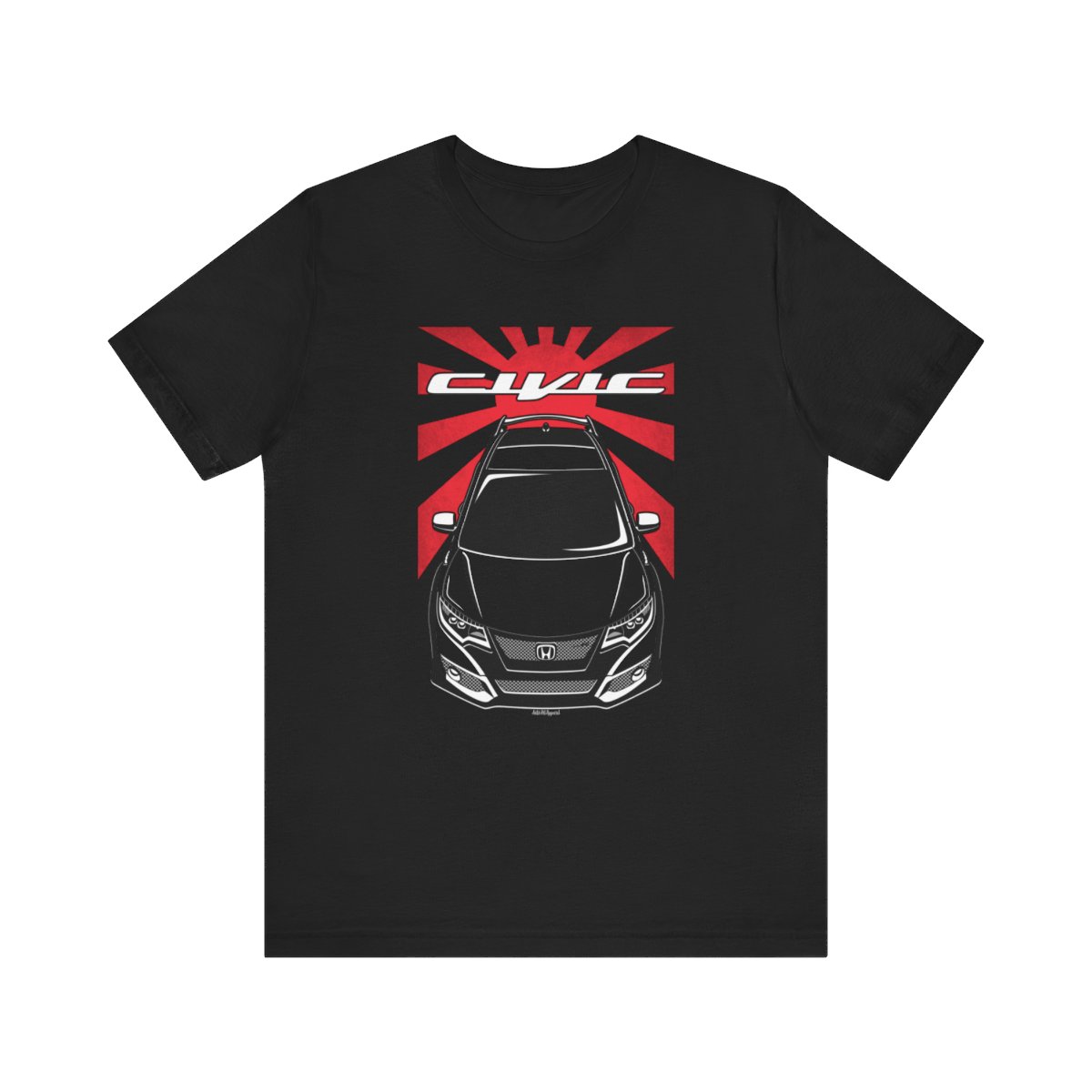 Honda Civic Type R 10th gen 2015-2017 T-shirt - JDM Shirt Black by Auto Art Apparel