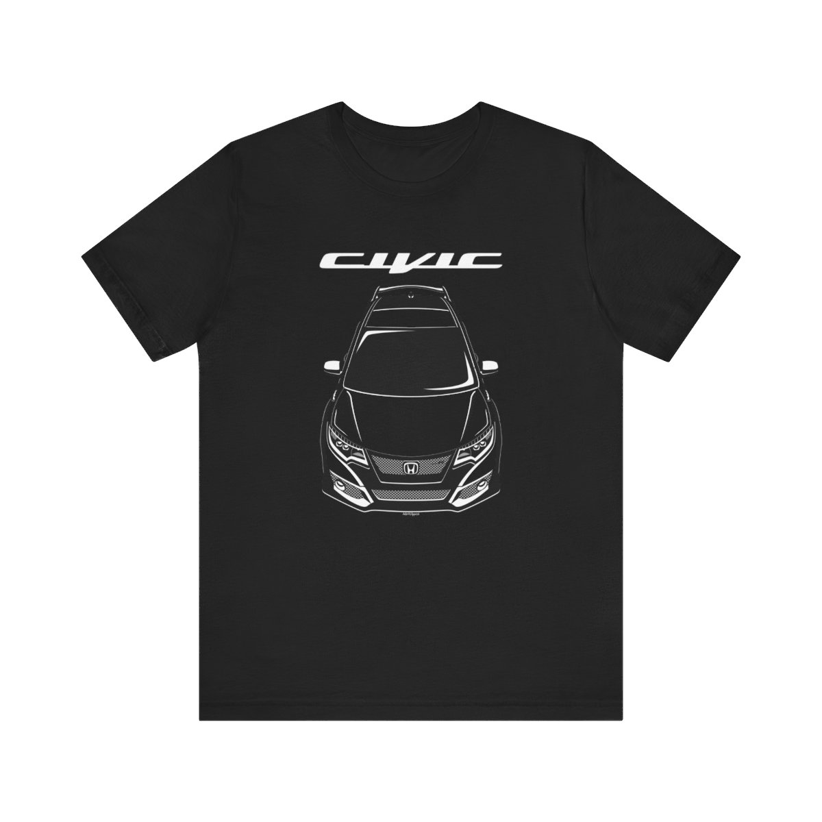 Honda Civic Type R 10th gen 2015-2017 T-shirt Black by Auto Art Apparel